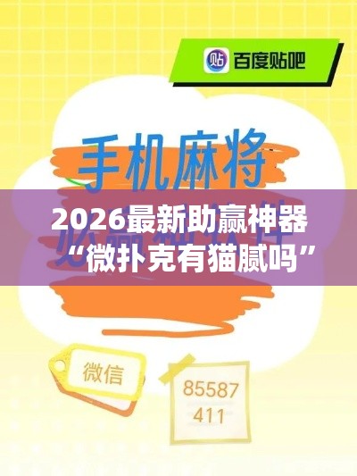 2026最新助赢神器“微扑克有猫腻吗”(太坑了果然有挂)