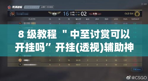 8 级教程 ＂中至讨赏可以开挂吗”开挂(透视)辅助神器