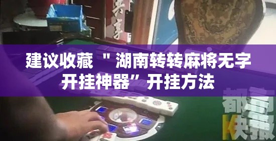 建议收藏 ＂湖南转转麻将无字开挂神器”开挂方法