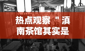 热点观察 ＂滇南茶馆其实是可以开挂”实测确实有挂