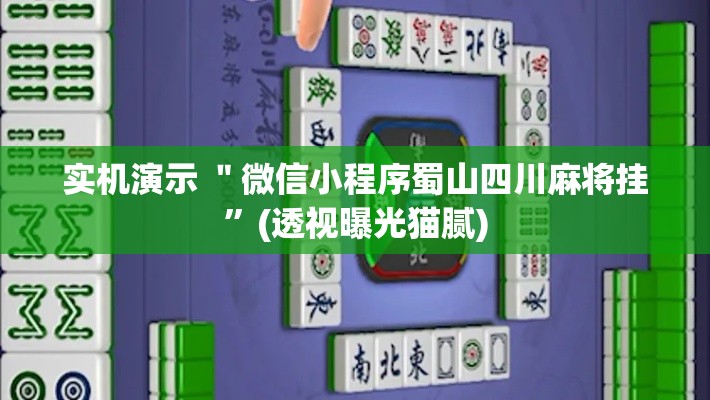 实机演示 ＂微信小程序蜀山四川麻将挂”(透视曝光猫腻)