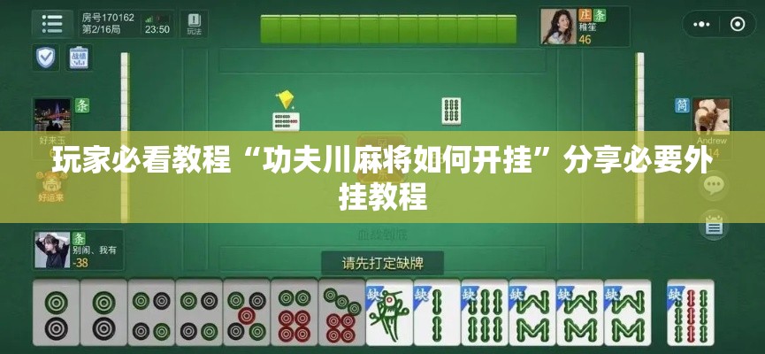 玩家必看教程“功夫川麻将如何开挂”分享必要外挂教程
