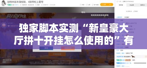 独家脚本实测“新皇豪大厅拼十开挂怎么使用的”有挂详细开挂教程