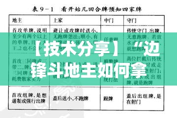 【技术分享】“边锋斗地主如何拿好牌{透视辅助}全揭秘