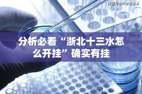 分析必看“浙北十三水怎么开挂”确实有挂
