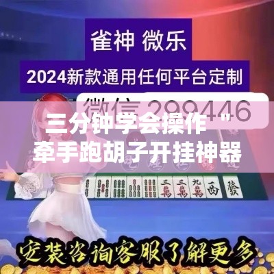 三分钟学会操作 ＂牵手跑胡子开挂神器下载”可以开挂作弊
