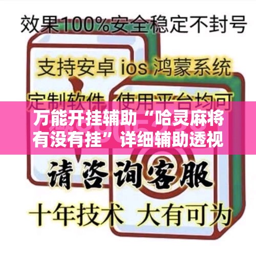 万能开挂辅助“哈灵麻将有没有挂”详细辅助透视