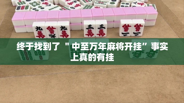 终于找到了 ＂中至万年麻将开挂”事实上真的有挂