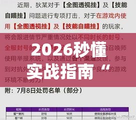 2026秒懂实战指南“边锋老友二打一有没有挂”(透视曝光猫腻)