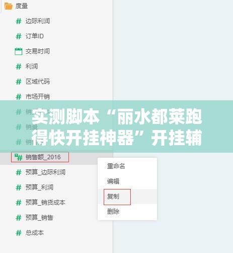 实测脚本“丽水都莱跑得快开挂神器”开挂辅助教程