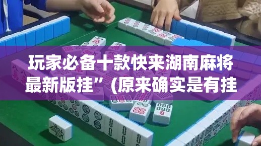玩家必备十款快来湖南麻将最新版挂”(原来确实是有挂)