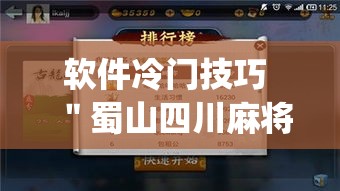 软件冷门技巧 ＂蜀山四川麻将万能开挂器”(确实有挂)
