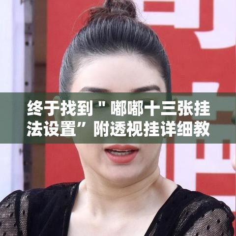 终于找到＂嘟嘟十三张挂法设置”附透视挂详细教程
