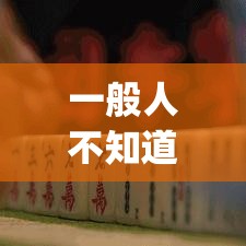 一般人不知道 ＂功夫川麻将开挂方法”开挂(透视)辅助神器