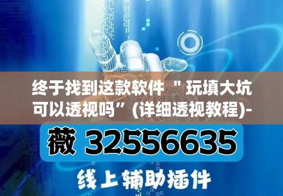 终于找到这款软件 ＂玩填大坑可以透视吗”(详细透视教程)-