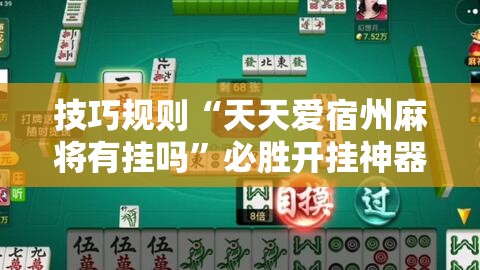 技巧规则“天天爱宿州麻将有挂吗”必胜开挂神器