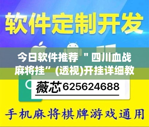 今日软件推荐 ＂四川血战麻将挂	”(透视)开挂详细教程