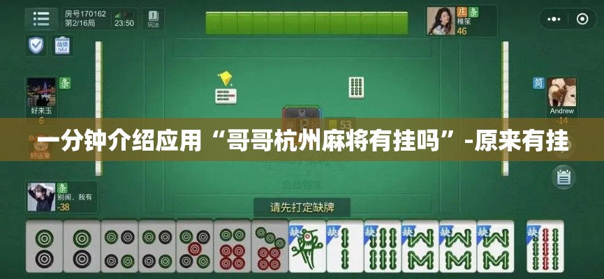一分钟介绍应用“哥哥杭州麻将有挂吗”-原来有挂