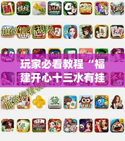 玩家必看教程“福建开心十三水有挂吗”(透视)其实确实有挂